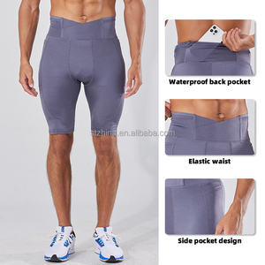 Pantalones Cortos Deportivos de Alta Elasticidad para Hombre, Leggings de Cinco Minutos para <span class=keywords><strong>Maratón</strong></span>, <span class=keywords><strong>Entrenamiento</strong></span> al Aire Libre, Secado Rápido, Unisex - Product Image 4