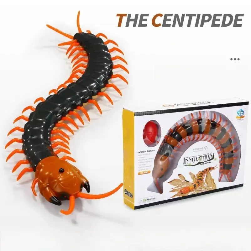 Electric Centipede remote control Creative infrared electric tricky fun cat toys