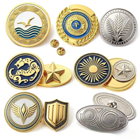 Desain Kustom Pin Lapel Logam Enamel Keras Tradisional Modern Anda Sendiri dengan Lapisan Emas Antik untuk Pakaian, Topi, Anime, Grosir