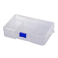 Boîte de rangement en plastique à 5 compartiments de 14,3*9*3,1 cm pour bijoux, outils et jouets