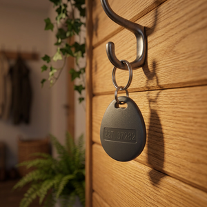 Porte-clés intelligent NFC personnalisé, étanche, 13,56 MHz, 1K, en plastique, pour réseaux sociaux - Product Image 3