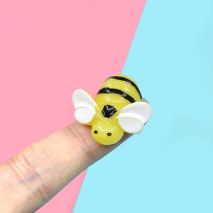 Cabujón plano de resina de abeja Kawaii para la fabricación de joyas DIY, horquillas, decoración de fundas de teléfono y accesorios - Product Image 5