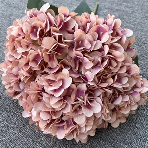 LA016 decorazioni nuziali ortensie bianche di alta qualità con 5 teste di ortensie fatte a mano - Product Image 4