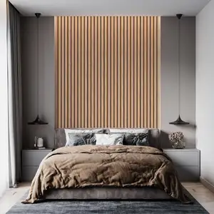 ORON Factory Price 3D Peel And Stick Self Adhesive Vinyl Wall Paper Slat Wood Wallpaper For Wall Bedroom Decor