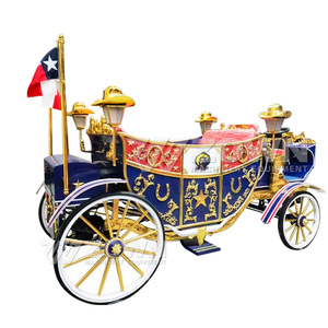 European Style Royal Carriage High Grade Horse Drawn Wedding Transportation for Sale - Product Image 4