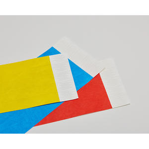 Pulseras de TYVEK de color sólido de 19 mm (3/4 pulgadas) de fibra resistente a desgarros para uso de alta durabilidad, suministro a granel para fiestas - Product Image 1