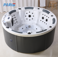 Whirlpool Outdoor 2.2m Round Design New Healthy Hot Selling Baignoires de spa avec jets de massage de l'air et de l'eau Bains à remous et baignoires