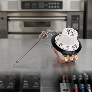 Termostato Exporter 250VAC 20A 60-400 ° Horno para Alimentos C DPST - Product Image 1