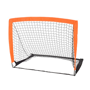 Portería de Fútbol Plegable y Portátil, Naranja y Negra, de Nailon, Equipo de Entrenamiento para Niños - Product Image 3