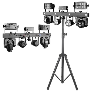 Chuyên nghiệp xách tay DJ thiết bị 2 cái 6x5W RGBW 4in1 <span class=keywords><strong>LED</strong></span> PAR Bar ánh sáng sân khấu di chuyển đèn với đứng cho Disco thanh biểu diễn - Product Image 1