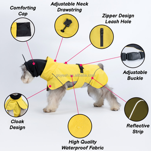 Impermeabile per Cani Regolabile con Striscia Riflettente, Poncho Antipioggia per Cani - Product Image 3