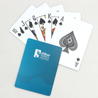 Cartes à jouer en plastique PVC personnalisées, durables, imperméables, avec boîte personnalisée