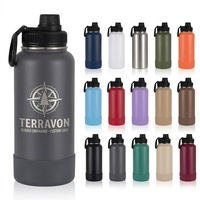 Bouteille d'eau isotherme en acier inoxydable en gros avec technologie à double paroi sous vide pour le sport, les voyages et l'extérieur