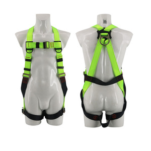 ชุดสายรัดนิรภัยแบบเต็มตัว 5 จุด สีเขียว สายรัดขนาด 4.3 ซม. ป้องกันการตก สำหรับงานกลางแจ้งที่สูง - Product Image 1