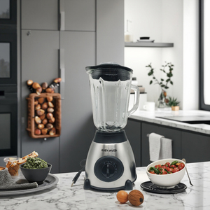 Licuadora Eléctrica de Acero Inoxidable de 850w y 5 Velocidades, Personalizable de Fábrica, Dos en Uno, para Bebidas y Jugos, para Hoteles - Product Image 1