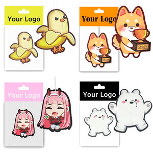 도매 프로모션 선물 카드 포장 맞춤 디자인 걸이형 차량용 방향제 - Product Image 6