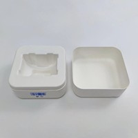Boîte d'emballage rectangulaire en pâte à papier pour flacon compte-gouttes d'huile essentielle biodégradable personnalisé, avec couvercle et base, pour crème cosmétique