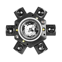 Luz Láser LED RGBW DMX512 para Efectos de Haz de Cabeza Móvil Cuerpo de Hierro y Vidrio para DJ Club Nocturno Efecto de Patrones Verde Azul Blanco Rojo