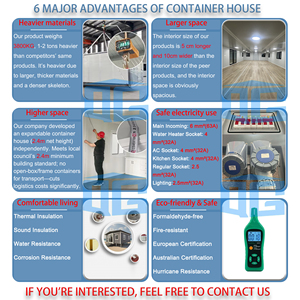 Nhà <span class=keywords><strong>container</strong></span> mở rộng 40ft giá sỉ, 4 phòng ngủ, nhà lắp ghép, cabin mô-đun cho khách sạn/khu nghỉ dưỡng, có sân thượng và mái nhà - Product Image 5