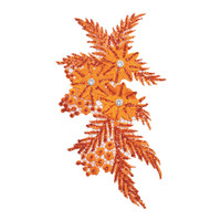 Fournitures de couture paillettes cristal Floral Applique multicolore broderie dentelle Applique pour robe de mariée danse vêtements accessoires
