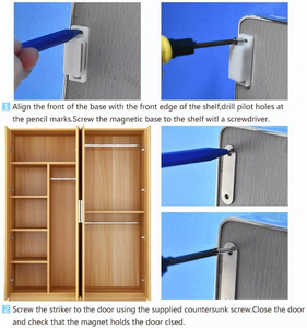 Cierres Magnéticos Modernos para Puertas y Armarios, Material Plástico y Metálico, Duradero, para Cocina, Hotel, Muebles de Sala de Estar - Product Image 4