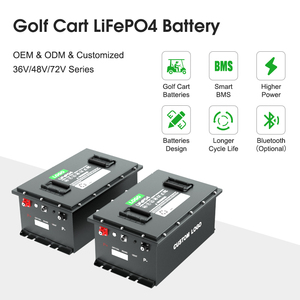 Golf giỏ hàng pin 36V 48 V 72V chu kỳ sâu LiFePO4 pin di động Golf giỏ hàng pin <span class=keywords><strong>lithium</strong></span> 48 Volt 70Ah <span class=keywords><strong>105ah</strong></span> 160ah 200AH 300ah - Product Image 2