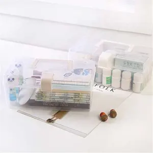 Kotak Penyimpanan Buku Pena Grosir Tempat Obat Kosmetik Multifungsi Organizer Serba-serbi Plastik untuk Rumah
