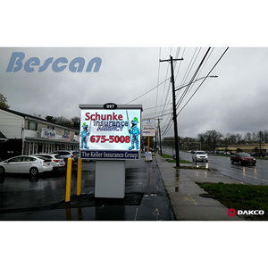 BESCAN P5 Pantalla LED <span class=keywords><strong>fija</strong></span> para exteriores Pantalla <span class=keywords><strong>de</strong></span> publicidad LED <span class=keywords><strong>de</strong></span> <span class=keywords><strong>vidrio</strong></span> <span class=keywords><strong>de</strong></span> alta visibilidad - Product Image 3