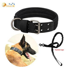 <span class=keywords><strong>Collar</strong></span> y Correa para Perro de Lujo, Personalizados, de Nailon, con Hebilla Metálica Ajustable, Resistentes, para Entrenamiento Táctico - Product Image 2