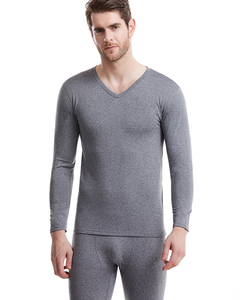 Set di Intimo <span class=keywords><strong>Termico</strong></span> Invernale da <span class=keywords><strong>Uomo</strong></span> Senza Cuciture con Caratteristiche Antibatteriche e Traspiranti, Mantiene il Corpo Caldo e Confortevole Anche nel Freddo Intenso - Product Image 1