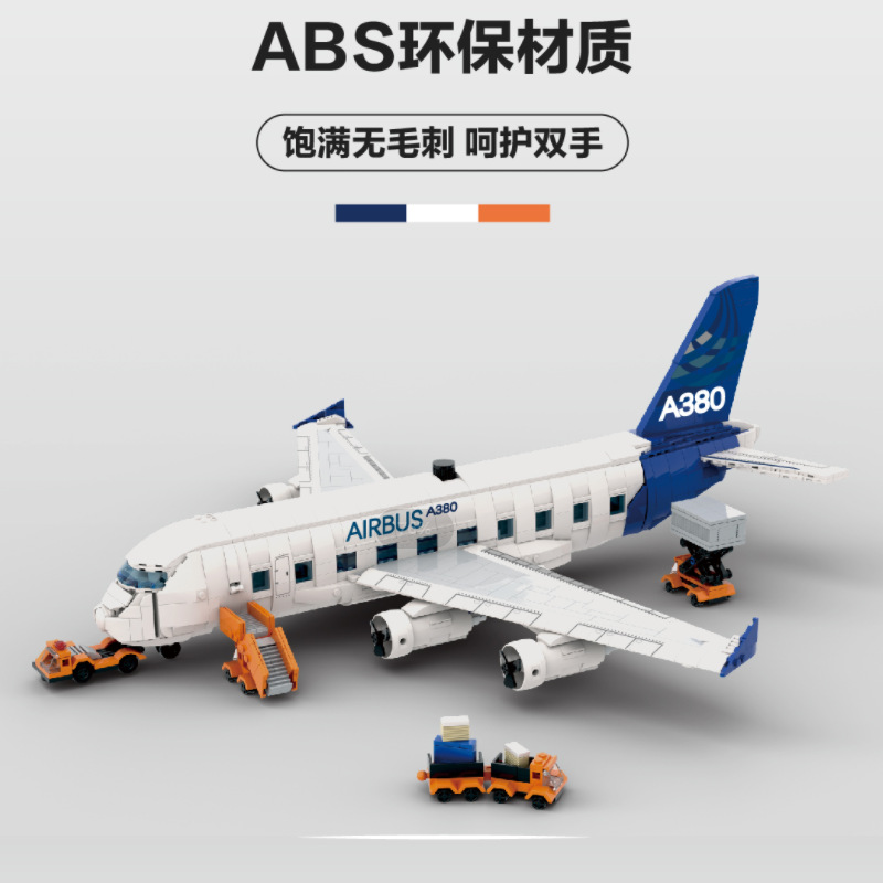 DK 80008 Airbus A380 the Largest Airliner Everbuilt Building