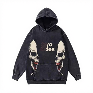 Sudaderas con Capucha Unisex 100% Algodón para Invierno, Estilo Sólido con Estampado Digital y Bordado, Ecológicas, Transpirables, con Cuello Corto para Hombre - Product Image 1