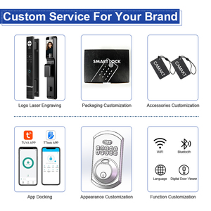 Camakt Fechadura 3D ดิจิตอล, เซ็นเซอร์ตรวจจับใบหน้าหลอดเลือดดำระบบ Wifi ล็อคประตูอัจฉริยะกันน้ำพร้อมกล้องอินเตอร์คอมและลายนิ้วมือ - Product Image 5