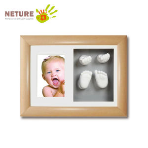 Vente chaude 3D Main et Empreintes Bébé Main et <span class=keywords><strong>Pied</strong></span> Casting Kit Souvenir dans Cadre <span class=keywords><strong>Photo</strong></span> - Product Image 2