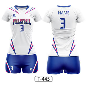 Uniformi da <span class=keywords><strong>Pallavolo</strong></span> Unisex Economiche alla Moda e Resistenti con Stampa a Trasferimento Termico <span class=keywords><strong>Numero</strong></span> Sette - Product Image 3