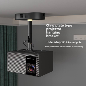 Support de <span class=keywords><strong>plafond</strong></span> réglable pour projecteur avec boîtier d'adaptateur dissimulé, capacité de charge de 10 kg, support de projecteur pour projecteurs XGIMI X50 et TITAN Series - Product Image 4