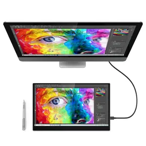 Digitale Tavolo Da Disegno Tablet con Touch Screen, 13.3 Pollici Grafica Monitor Pen Display per I Principianti di Arte e di Animazione