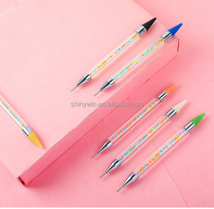 Venta caliente doble cabeza clavo punto taladro pluma <span class=keywords><strong>uñas</strong></span> Gel diamante crayón cera cabeza <span class=keywords><strong>uñas</strong></span> accesorios taladro HERRAMIENTA DE MANICURA - Product Image 5