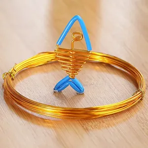 5メートル/ロット陽極酸化アーティスティックラウンドアルミニウムクラフトワイヤー1.5mmゴールドシルバーカラフルジュエリーソフトメタルワイヤー - Product Image 6