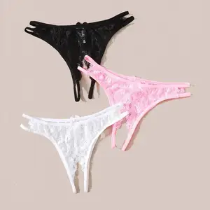 Wholesale Lace Open Crotch Your Own Brand Sexy Women Underwear