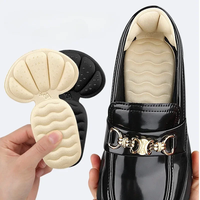 2Pcs Épaisseur Éponge Talon Autocollants Coussin de Chaussure Protecteur de Talon Ajusteur Talons Hauts Inserts Coussinets Demi-Semelles