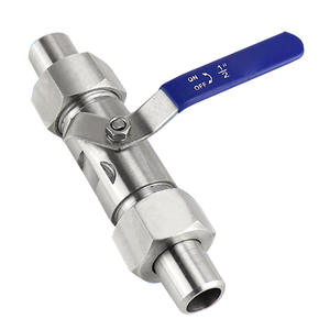 บอลวาล์วสแตนเลสแบบเชื่อมชนิดยูเนี่ยน สไตล์กวางตุ้ง ควบคุมด้วยมือ สำหรับน้ำและแก๊ส ปรับแต่งได้ตามต้องการ OEM ขนาด DN15 20 25 32 40 - Product Image 1