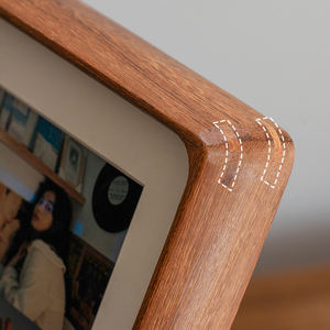 Cadre <span class=keywords><strong>photo</strong></span> rectangulaire vertical Ludaye fait main en bois massif écologique, <span class=keywords><strong>collage</strong></span> créatif à trois panneaux, barres longues, fixation murale ou sur table - Product Image 6