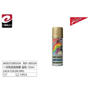 Spray Capilar Desechable Color Oro LACA CAPILAR, de un Solo Uso, para Fiestas de Cumpleaños y Festividades - Product Image 2