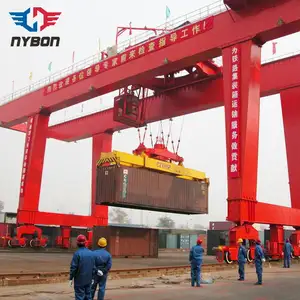 Rail Mounted Double Girder Box Type Port Lifting Container Crane