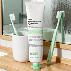 Dentifrice naturel sans fluorure à l'hydroxyapatite nano pour dents sensibles, réparation de l'émail, blanchiment, haleine fraîche, soins bucco-dentaires - Product Image 3