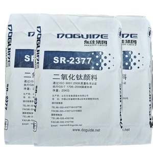 Trung Quốc Nhà sản xuất sắc tố màu trắng <span class=keywords><strong>Titanium</strong></span> <span class=keywords><strong>Dioxide</strong></span> SR-2377 rutile <span class=keywords><strong>TiO2</strong></span> cho nhựa và lớp phủ - Product Image 1