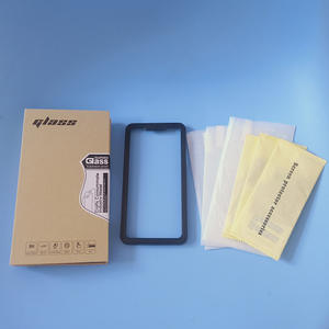 Konumlandırma çerçevesi sınıf AAA 0.33mm 3D anti-şok cep telefonu koruması ile 3 parçalı 9H temperli cam Film seti - Product Image 3