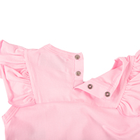 Vêtements une pièce en coton biologique pour bébé fille, design à la mode, avec motif