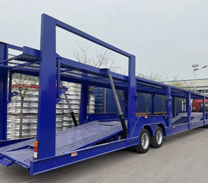 Haute qualité Style européen 2 essieux 3 essieux 6/8/10 Bits voiture Double pont Transport voiture transporteur camion Semi-<span class=keywords><strong>remorque</strong></span> - Product Image 2